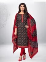 Red & Black Chudidar